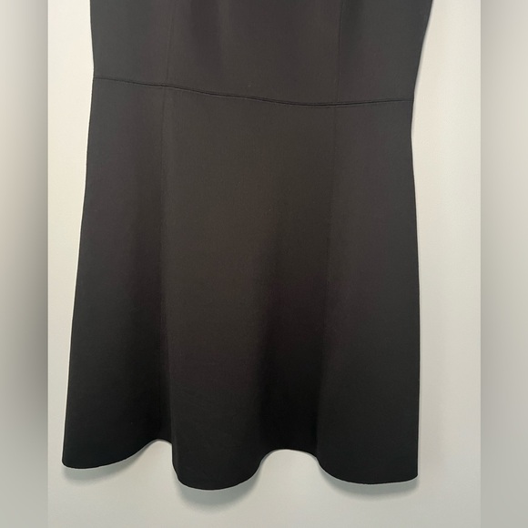 Ann Taylor Black ponte knit cotton Dress SZ 14P - Picture 3 of 5